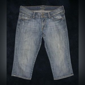 Women’s Old Navy the diva blue Jean capris size 8